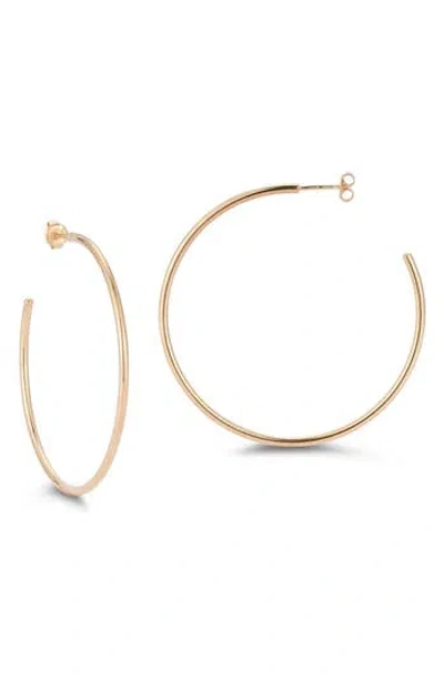 Chloe & Madison Chloe And Madison 14k Gold Plated Sterling Silver Hoop Earrings
