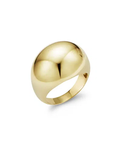 Chloe & Madison Chloe And Madison 14k Over Silver Bold Dome Ring In Gold