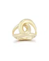 Chloe & Madison Chloe And Madison 14k Over Silver Bold Knot Ring