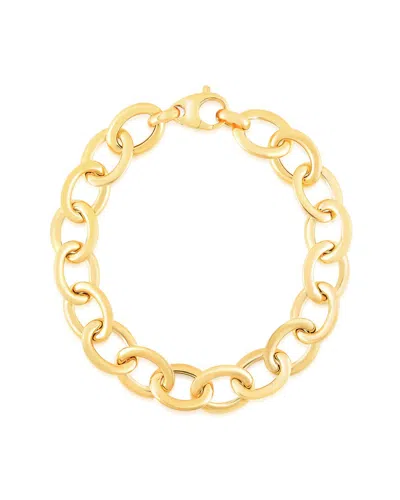 Chloe & Madison Chloe And Madison 14k Over Silver Bold Rolo Chain Bracelet
