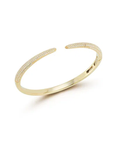 Chloe & Madison Chloe And Madison 14k Over Silver Cz Bangle Bracelet