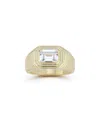 Chloe & Madison Chloe And Madison 14k Over Silver Cz Bold Ring