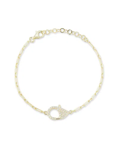 Chloe & Madison Chloe And Madison 14k Over Silver Cz Bracelet