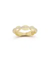 Chloe & Madison Chloe And Madison 14k Over Silver Cz Bubble Ring
