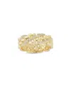 Chloe & Madison Chloe And Madison 14k Over Silver Cz Link Ring