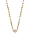 Chloe & Madison Chloe And Madison 14k Over Silver Cz Mariner Link Choker Necklace