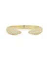 Chloe & Madison Chloe And Madison 14k Over Silver Cz Open Claw Ring