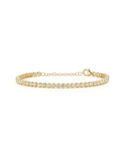 Chloe & Madison Chloe And Madison 14k Over Silver Cz Tennis Bracelet
