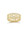 Chloe & Madison Chloe And Madison 14k Over Silver Cz Triple Stack Ring