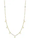 Chloe & Madison Chloe And Madison 14k Over Silver Dainty Star Charm Choker Necklace