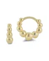 Chloe & Madison Chloe And Madison 14k Over Silver Graduated Ball Huggie Earrings