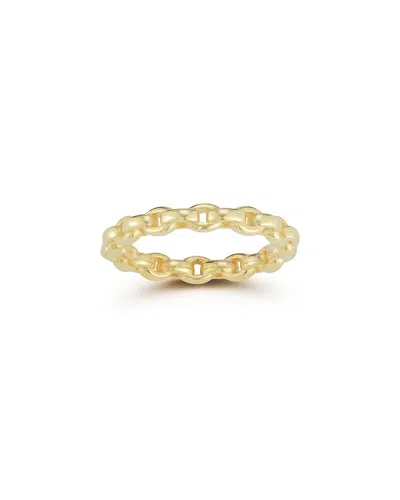 Chloe & Madison Chloe And Madison 14k Over Silver Link Chain Ring In Gold