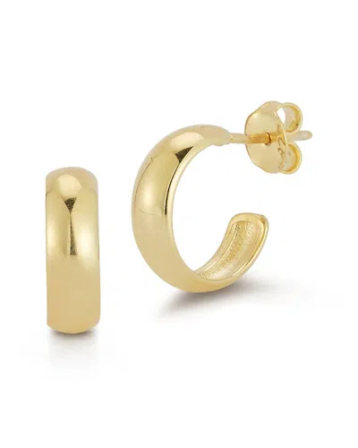 Chloe & Madison Chloe And Madison 14k Over Silver Polished Hoops