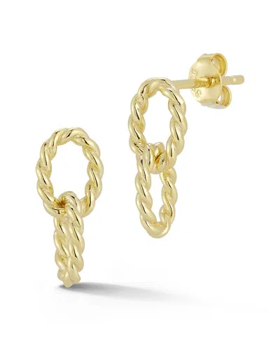 Chloe & Madison Chloe And Madison 14k Over Silver Twist Dainty Drop Earrings