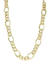 Chloe & Madison Chloe And Madison 18k Over Silver Chunky Figaro Collar Necklace