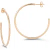 Chloe & Madison Chloe And Madison 2mm Hoop Earrings In Rose Gold