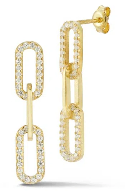 Chloe & Madison Chloe And Madison 3-link Drop Earrings In Gold