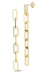 Chloe & Madison Chloe And Madison 7-link Chain Linear Drop Earrings In Gold