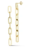 Chloe & Madison Chloe And Madison 7-link Drop Earrings In Gold