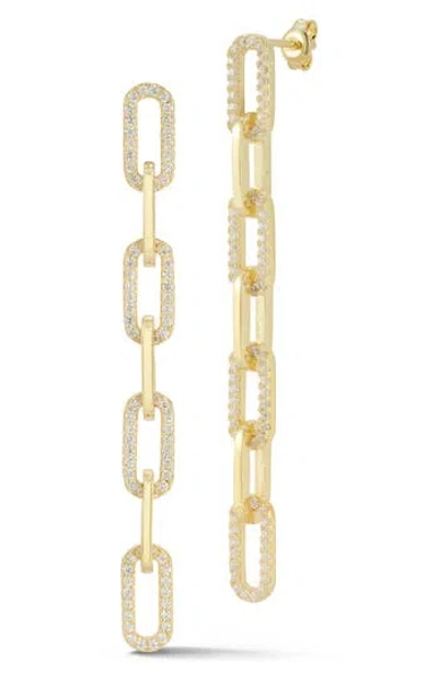 Chloe & Madison Chloe And Madison 7-link Drop Earrings In Gold
