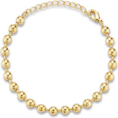 Chloe & Madison Chloe And Madison Ball Chain Bracelet In Gold