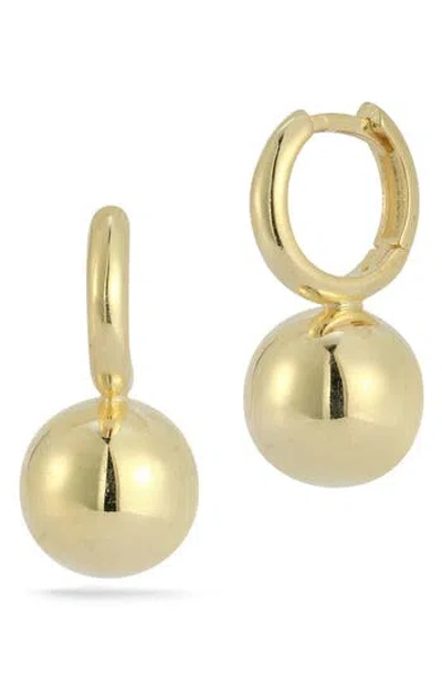 Chloe & Madison Chloe And Madison Ball Drop Huggie Hoop Earrings In Gold