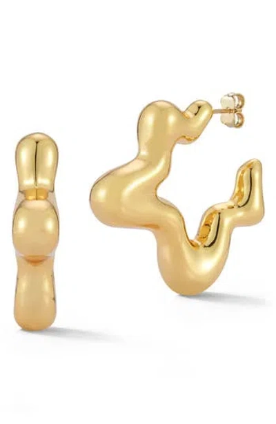 Chloe & Madison Chloe And Madison Bold Hoop Earrings In Gold