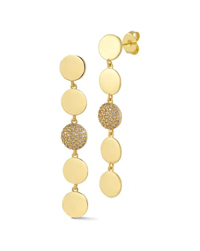 CHLOE & MADISON CHLOE AND MADISON PLATED CZ DROP EARRINGS