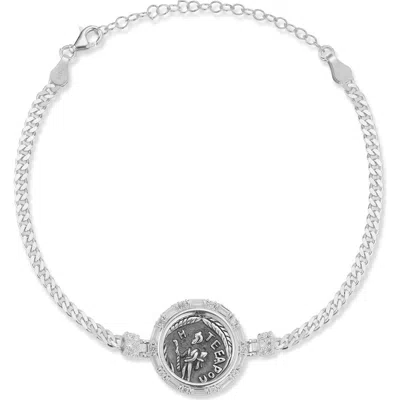 Chloe & Madison Chloe And Madison Coin Bracelet In Silver
