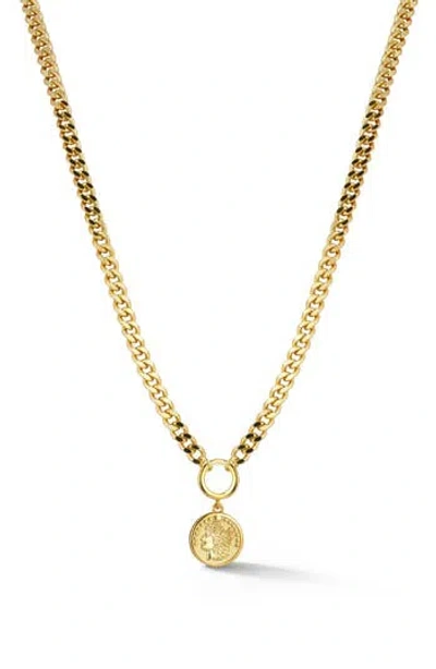 Chloe & Madison Chloe And Madison Coin Pendant Necklace In Gold