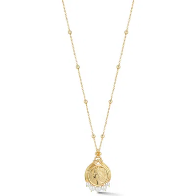 Chloe & Madison Chloe And Madison Coin Pendant Necklace In Gold