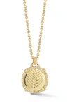 Chloe & Madison Chloe And Madison Crystal Medallion Pendant Necklace In Gold