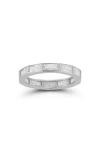 Chloe & Madison Chloe And Madison Cubic Zirconia Baguette Band Ring In Silver