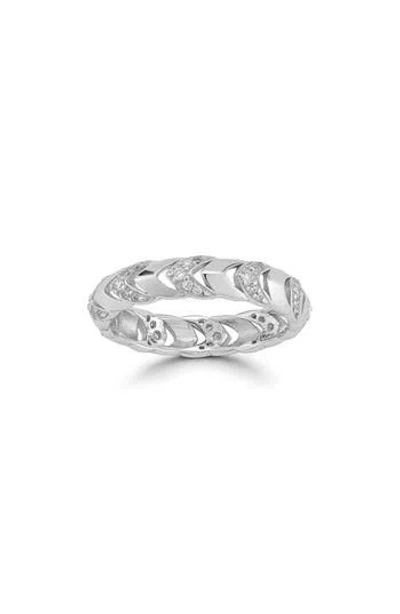 Chloe & Madison Chloe And Madison Cubic Zirconia Band Ring In Silver
