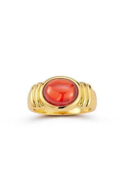 Chloe & Madison Chloe And Madison Cubic Zirconia Bold Ring In Gold