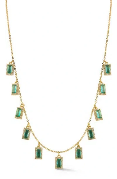 Chloe & Madison Chloe And Madison Cubic Zirconia Charm Necklace In Gold