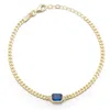 Chloe & Madison Chloe And Madison Cubic Zirconia Curb Bracelet In Gold