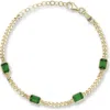 Chloe & Madison Chloe And Madison Cubic Zirconia Curb Bracelet In Gold
