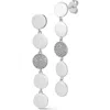 Chloe & Madison Chloe And Madison Cubic Zirconia Drop Earrings In Silver