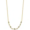 Chloe & Madison Chloe And Madison Cubic Zirconia Evil Eye Necklace In Gold