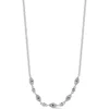 Chloe & Madison Chloe And Madison Cubic Zirconia Evil Eye Necklace In Silver