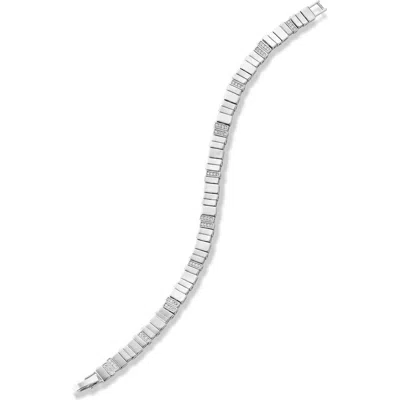 Chloe & Madison Chloe And Madison Cubic Zirconia Link Bracelet In Metallic