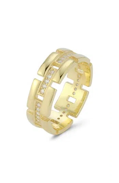 Chloe & Madison Chloe And Madison Cubic Zirconia Link Ring In Gold