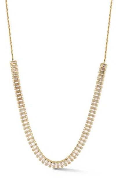 Chloe & Madison Chloe And Madison Cubic Zirconia Necklace In Gold