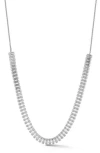 Chloe & Madison Chloe And Madison Cubic Zirconia Necklace In Silver