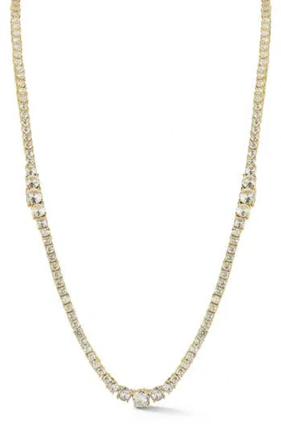 CHLOE & MADISON CHLOE AND MADISON CUBIC ZIRCONIA TENNIS NECKLACE