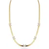 Chloe & Madison Chloe And Madison Cz Butterfly Choker Necklace In Gold
