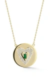 Chloe & Madison Chloe And Madison Cz Heart Pendant Necklace In Gold