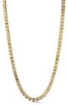 Chloe & Madison Chloe And Madison Cz Square Link Necklace In Gold