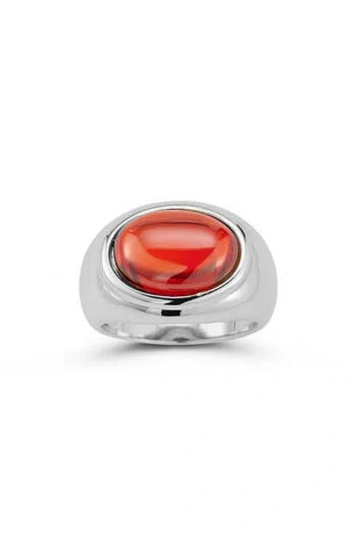 Chloe & Madison Chloe And Madison Cz Stone Ring In Silver